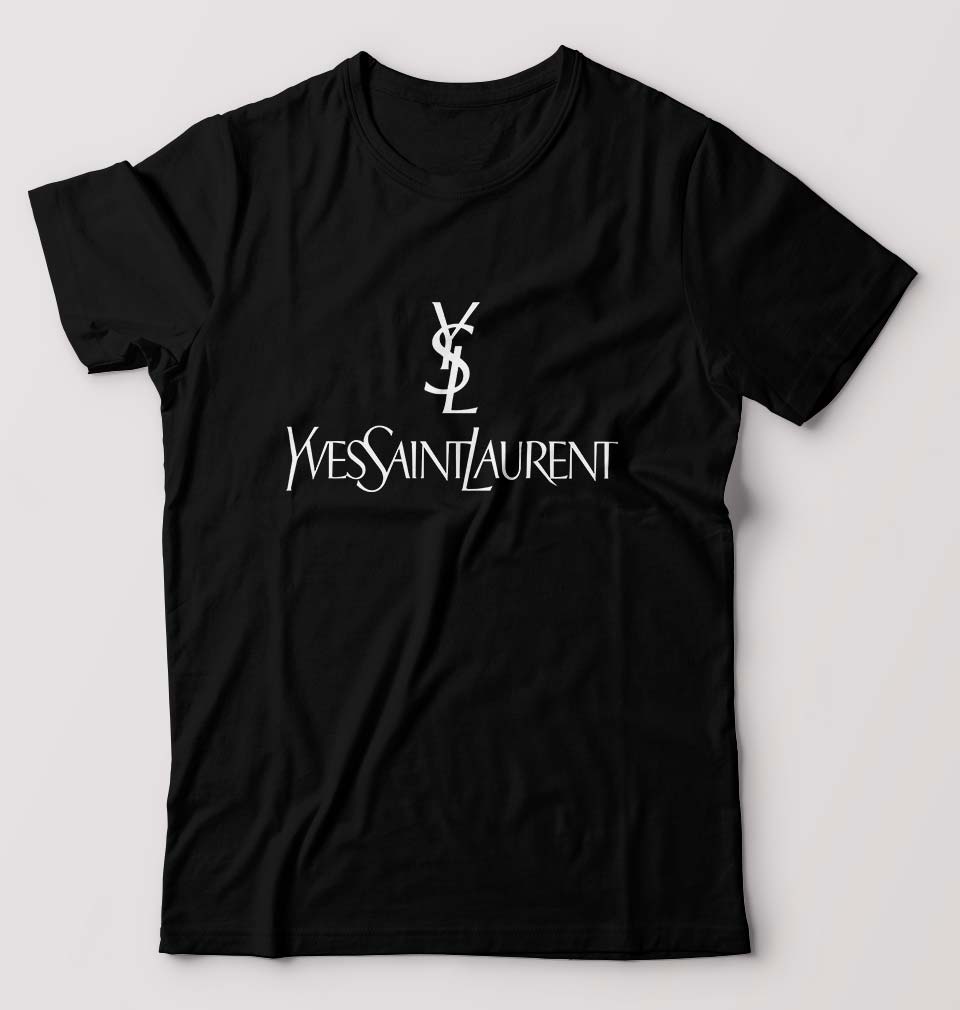 Yves Saint Laurent_YSL T-Shirt for Men-S(38 Inches)-Black-Ektarfa.online