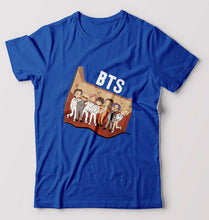 Load image into Gallery viewer, BTS Kpop T-Shirt for Men-Royal Blue-Ektarfa.online
