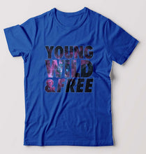 Load image into Gallery viewer, Young Wild Free T-Shirt for Men-Royal Blue-Ektarfa.online
