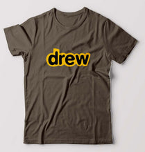 Load image into Gallery viewer, Drew T-Shirt for Men-S(38 Inches)-Olive green-Ektarfa.online
