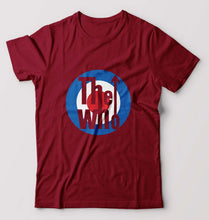 Load image into Gallery viewer, The Who Band T-Shirt for Men-S(38 Inches)-Maroon-Ektarfa.online
