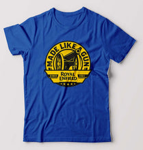 Load image into Gallery viewer, Royal Enfield T-Shirt for Men-S(38 Inches)-Royal Blue-Ektarfa.online
