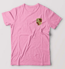 Load image into Gallery viewer, Porsche Pocket Logo T-Shirt for Men-S(38 Inches)-Light Baby Pink-Ektarfa.online
