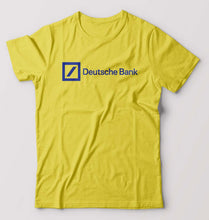 Load image into Gallery viewer, Deutsche Bank T-Shirt for Men-S(38 Inches)-Yellow-Ektarfa.online
