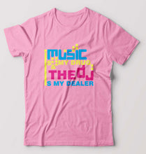 Load image into Gallery viewer, Music T-Shirt for Men-S(38 Inches)-Light Baby Pink-Ektarfa.online
