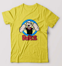 Load image into Gallery viewer, Popeye T-Shirt for Men-Yellow-Ektarfa.online
