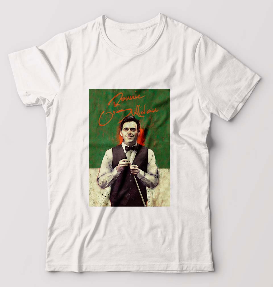 Ronnie O'Sullivan Snooker T-Shirt for Men-White-Ektarfa.online