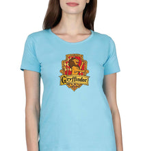 Load image into Gallery viewer, Harry Potter Gryffindor T-Shirt for Women-XS(32 Inches)-Light Blue-Ektarfa.online
