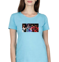 Load image into Gallery viewer, Badminton Players T-Shirt for Women-Sky Blue-Ektarfa.online
