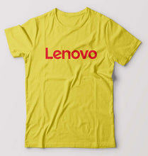 Load image into Gallery viewer, Lenovo T-Shirt for Men-S(38 Inches)-Yellow-Ektarfa.online
