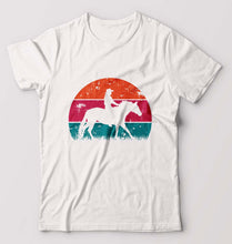 Load image into Gallery viewer, Horse Riding T-Shirt for Men-White-Ektarfa.online
