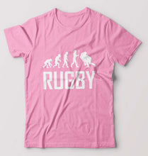 Load image into Gallery viewer, Rugby Evolution T-Shirt for Men-Light Baby Pink-Ektarfa.online
