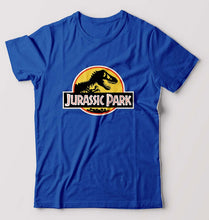 Load image into Gallery viewer, Jurassic Park T-Shirt for Men-S(38 Inches)-Royal Blue-Ektarfa.online
