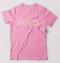 Load image into Gallery viewer, Led Zeppelin T-Shirt for Men-S(38 Inches)-Light Baby Pink-Ektarfa.online
