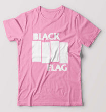 Load image into Gallery viewer, Black Flag T-Shirt for Men-S(38 Inches)-Light Baby Pink-Ektarfa.online

