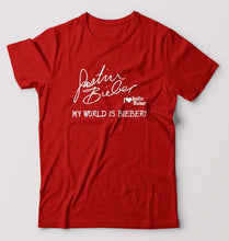 Load image into Gallery viewer, Justin Bieber T-Shirt for Men-Red-Ektarfa.online
