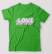 Load image into Gallery viewer, Love T-Shirt for Men-S(38 Inches)-flag green-Ektarfa.online
