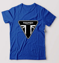Load image into Gallery viewer, Triumph T-Shirt for Men-S(38 Inches)-Royal Blue-Ektarfa.online
