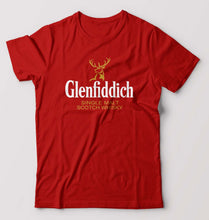 Load image into Gallery viewer, Glenfiddich T-Shirt for Men-S(38 Inches)-Red-Ektarfa.online
