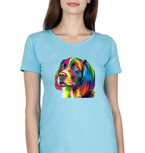 Load image into Gallery viewer, Eagle T-Shirt for Women-Light Blue-Ektarfa.online
