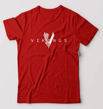 Load image into Gallery viewer, Vikings T-Shirt for Men-Red-Ektarfa.online
