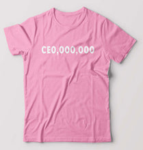 Load image into Gallery viewer, CEO T-Shirt for Men-S(38 Inches)-Light Baby Pink-Ektarfa.online
