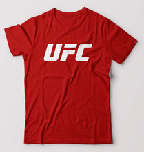 Load image into Gallery viewer, UFC T-Shirt for Men-S(38 Inches)-Red-Ektarfa.online
