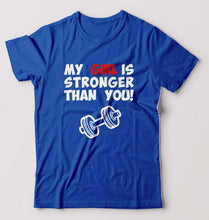 Load image into Gallery viewer, Gym Funny T-Shirt for Men-S(38 Inches)-Royal Blue-Ektarfa.online

