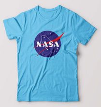 Load image into Gallery viewer, Nasa T-Shirt for Men-S(38 Inches)-LIGHT BLUE-Ektarfa.online
