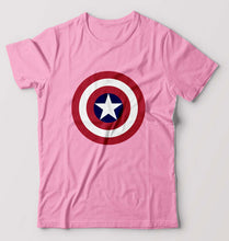 Load image into Gallery viewer, Captain America T-Shirt for Men-S(38 Inches)-Light Baby Pink-Ektarfa.online
