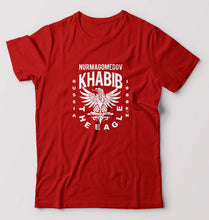 Load image into Gallery viewer, Khabib The Eagle Nurmagomedov T-Shirt for Men-S(38 Inches)-Red-Ektarfa.online
