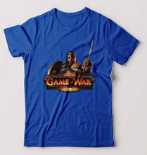 Load image into Gallery viewer, Game of War T-Shirt for Men-S(38 Inches)-Royal Blue-Ektarfa.online
