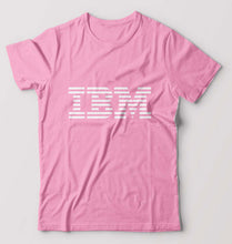 Load image into Gallery viewer, IBM T-Shirt for Men-S(38 Inches)-Light Baby Pink-Ektarfa.online
