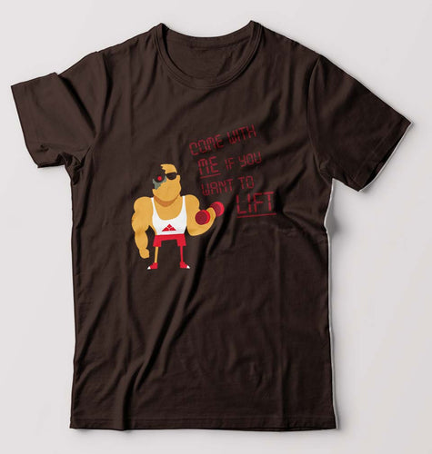 Gym T-Shirt for Men-Coffee Brown-Ektarfa.online