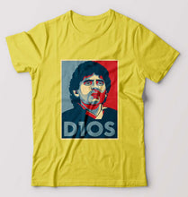 Load image into Gallery viewer, Diego Maradona T-Shirt for Men-S(38 Inches)-Yellow-Ektarfa.online
