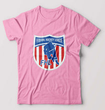 Load image into Gallery viewer, Federal Hockey League T-Shirt for Men-Light Baby Pink-Ektarfa.online
