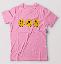 Load image into Gallery viewer, Smiley T-Shirt for Men-S(38 Inches)-Light Baby Pink-Ektarfa.online
