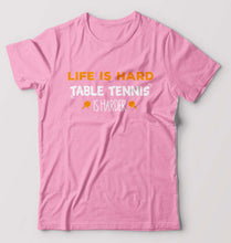 Load image into Gallery viewer, Table Tennis (TT) T-Shirt for Men-S(38 Inches)-Light Baby Pink-Ektarfa.online
