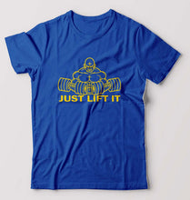 Load image into Gallery viewer, Gym Lift T-Shirt for Men-S(38 Inches)-Royal Blue-Ektarfa.online
