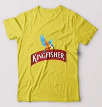 Load image into Gallery viewer, Kingfisher T-Shirt for Men-S(38 Inches)-Yellow-Ektarfa.online
