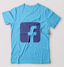 Load image into Gallery viewer, Facebook T-Shirt for Men-Light Blue-Ektarfa.online
