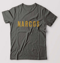 Load image into Gallery viewer, Narcos T-Shirt for Men-S(38 Inches)-Charcoal-Ektarfa.online

