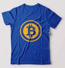 Load image into Gallery viewer, Cryptocurrency Bitcoin T-Shirt for Men-Royal Blue-Ektarfa.online
