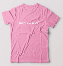 Load image into Gallery viewer, SpaceX T-Shirt for Men-S(38 Inches)-Light Baby Pink-Ektarfa.online
