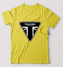 Load image into Gallery viewer, Triumph T-Shirt for Men-S(38 Inches)-Yellow-Ektarfa.online
