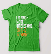 Load image into Gallery viewer, Internet Funny T-Shirt for Men-flag green-Ektarfa.online
