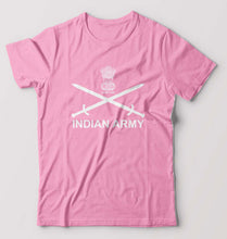 Load image into Gallery viewer, Indian Army T-Shirt for Men-S(38 Inches)-Light Baby Pink-Ektarfa.online
