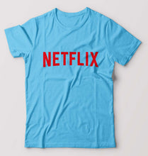 Load image into Gallery viewer, Netflix T-Shirt for Men-Light Blue-Ektarfa.online
