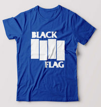 Load image into Gallery viewer, Black Flag T-Shirt for Men-S(38 Inches)-Royal Blue-Ektarfa.online

