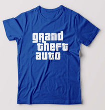 Load image into Gallery viewer, Grand Theft Auto (GTA) T-Shirt for Men-S(38 Inches)-Royal Blue-Ektarfa.online
